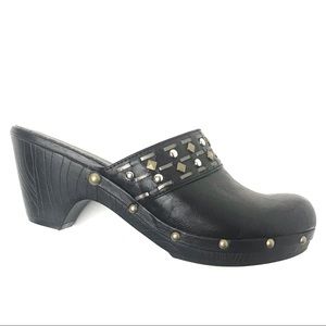 Candies Black Vegan Studded Platform Catania Moto